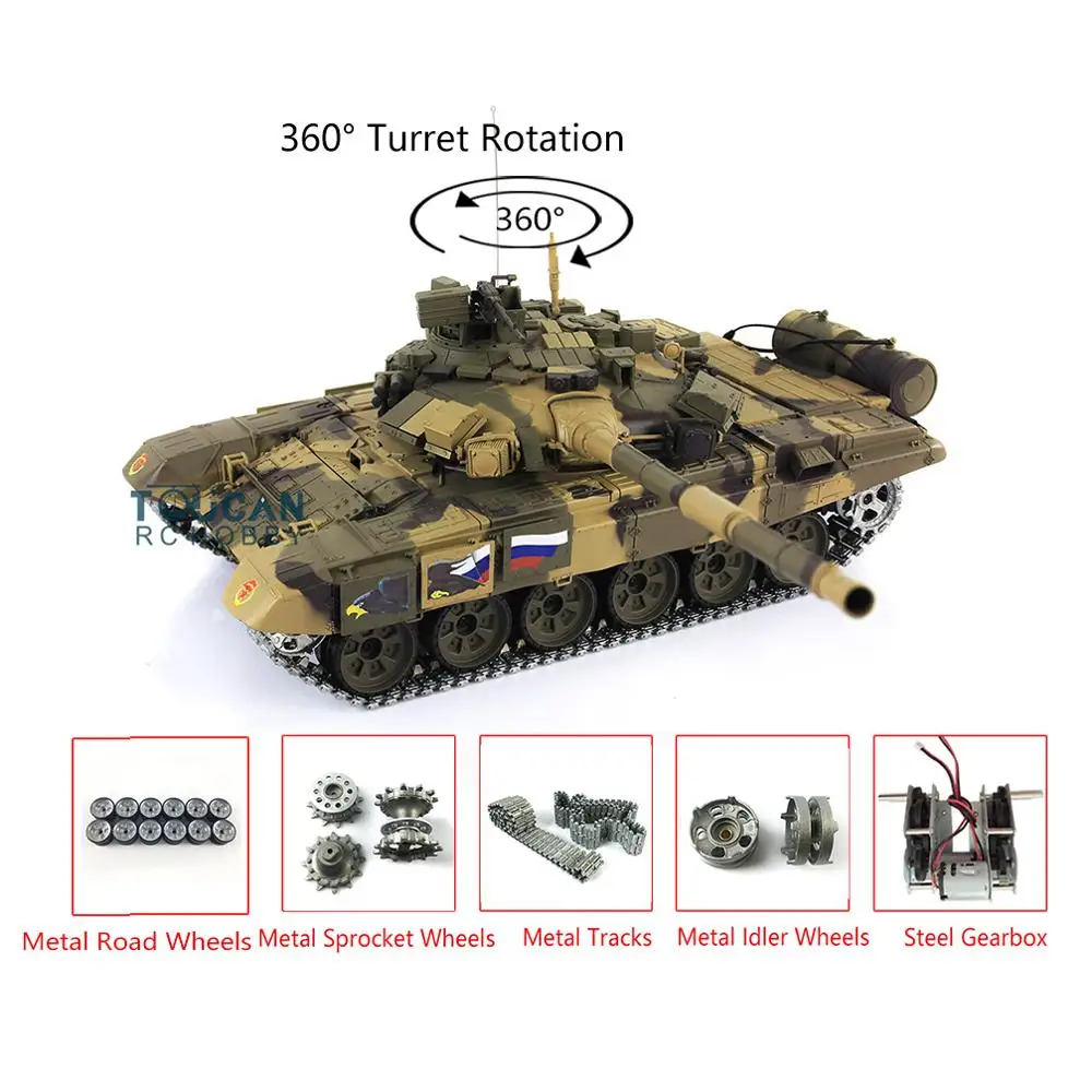 Henglong 1/16 TK 6 0 S поколение инфракрасный боевой заказной России T90 RC Танк 3938 360