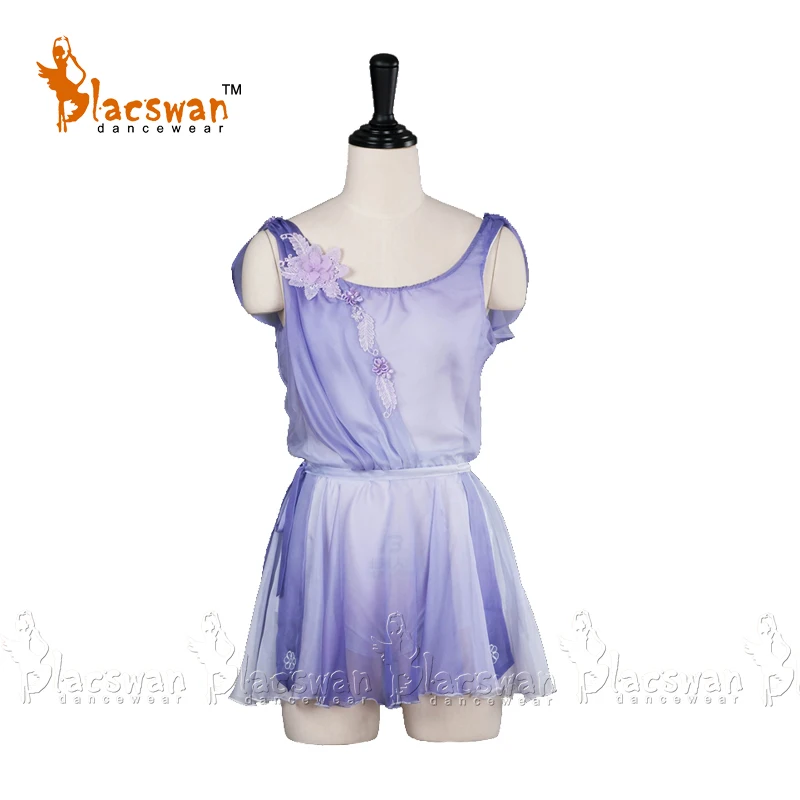 

Lilac Fading Chiffon Cupid Variation Ballet Dress Stage Costume for Ballerina Competition Dresses BT710