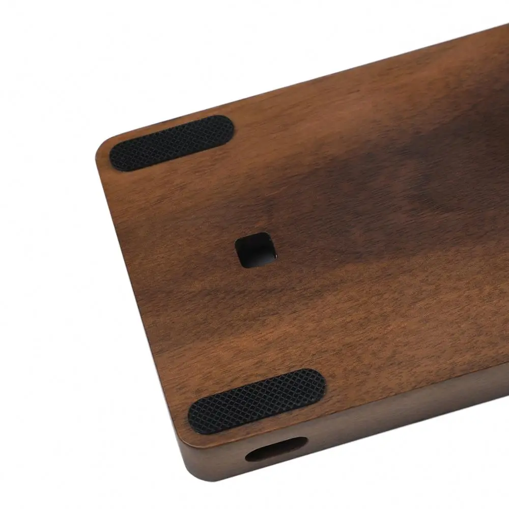 Caixa de Madeira Maciça Resto Pulso Qmk Através da Placa Pcb para 60 Mini Teclado Jogo Mecânico Compatível Poker Faceu 60 Gh60 - Imagem 2