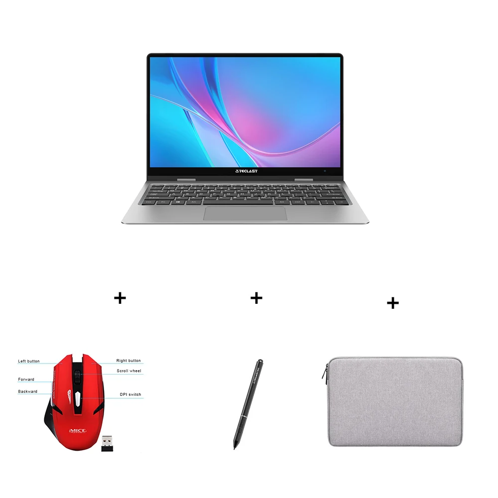 nbagnpennmouse Teclast F5 ноутбук Intel Gemini Lake N4100 четырехъядерный 8 ГБ ОЗУ 256 ГБ SSD Windows 10 360 Вращающийся сенсорный экран 11," ноутбук - Цвет: nbagnpennmouse