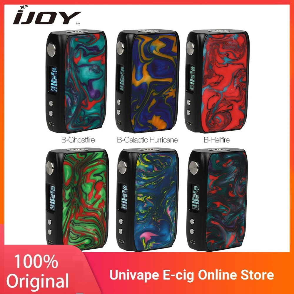 100% оригинал Ijoy SHOGUN UNIV TC Mod 180 Вт с двухсторонним полимерным панелью и 0 96 дюймовым
