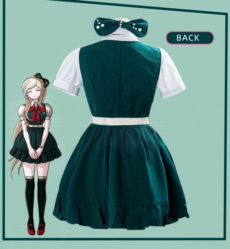 Аниме игра косплей Danganronpa Sonia Nevermind костюм для девочек женское Naegi Makoto милое платье