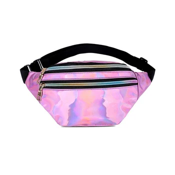 

1 pc Waist Bags Women Fanny Pack female Belt Bag Wallet Bag Holographic Waist Packs Laser Chest Phone Pouch dropshipping