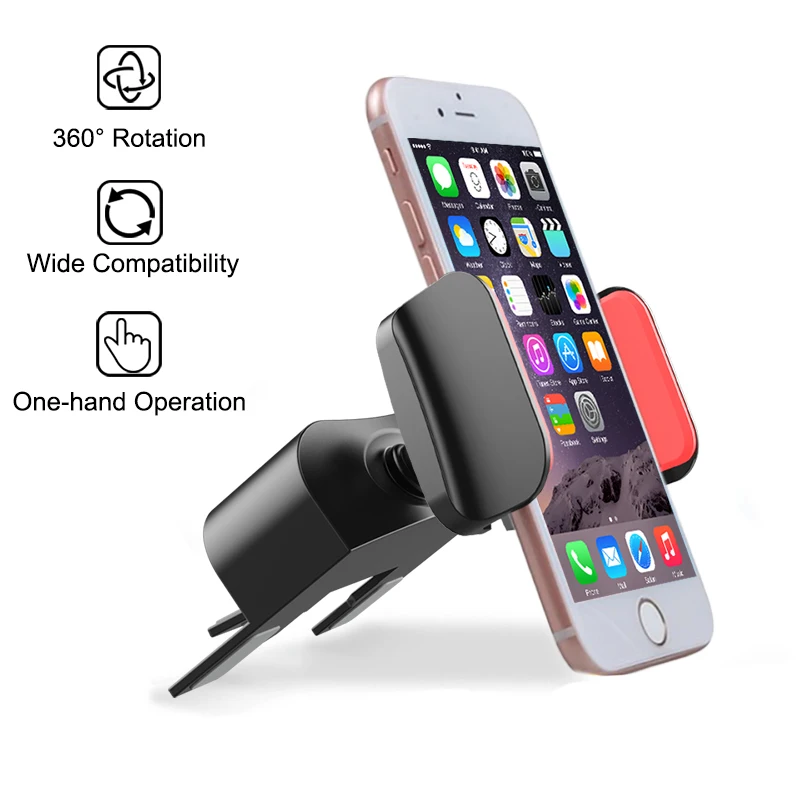 Điện Thoại Đứng Khe CD Gắn Điện Thoại Cho iPhone XS X 8 7 Huawei Đa Năng Giá Đỡ Và Chân Đế Tế Bào di Động Giá Đỡ Đứng GPS adjustable phone stand
