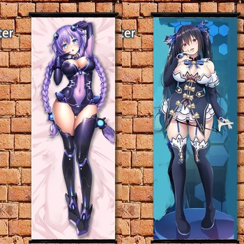 

Anime Poster Hyperdimension Neptunia Black Heart Nepgear otaku Wall Scroll Painting Art Prints Home Room Decoration Long 105*40