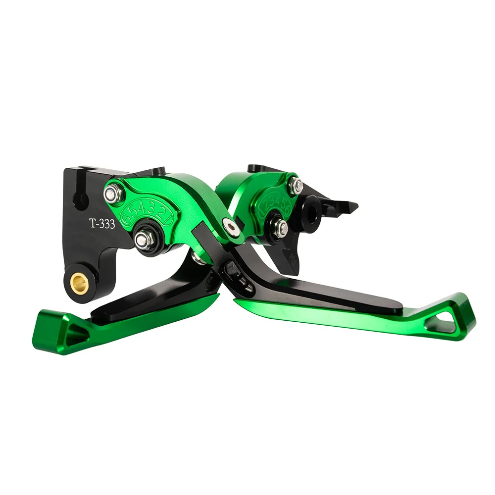 Green Для Suzuki GSX250R GSXR600 GSXR750 1997-2003 GSXR1000 ввиде горшка 01-04 SV650 16-18 Складная Выдвижная тормозной рычаг сцепления ручками - Цвет: Green
