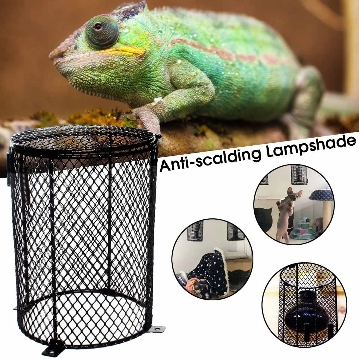 Pet Heated Lamp Anti scald Ceramic Heating Lamp Bulb Cover Pet Heat