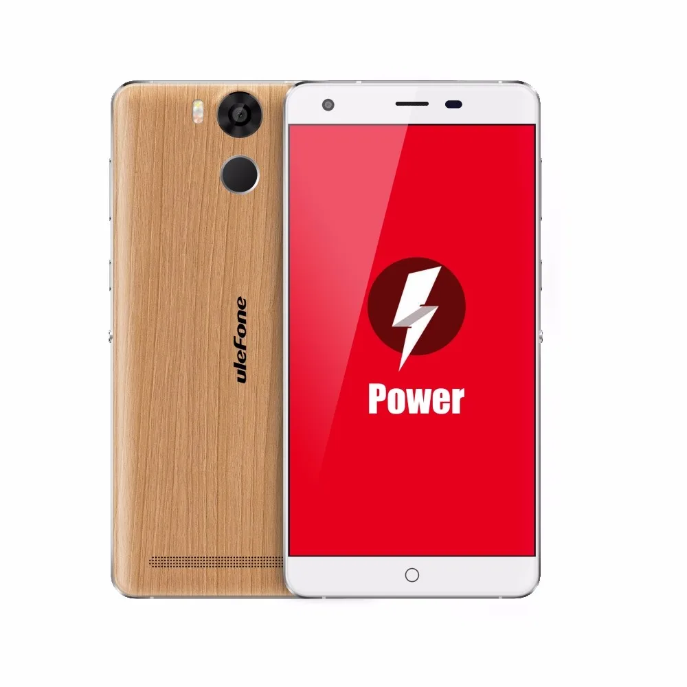 Смартфон Ulefone power 4G LTE, 6050 мАч, 5,5 дюймов, FHD MTK6753, четыре ядра, 3 Гб+ 16 ГБ, разблокировка, мобильные телефоны, Android 6,0, 13 МП, сотовый телефон - Цвет: Wood grain