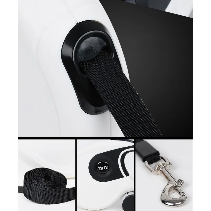 2 в 1 Выдвижной Поводок для собак, автоматический гибкий поводок для собак, щенков, кошек, поводок с портативной сумкой для мусора, поводок для домашних собак