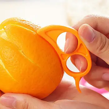 

1Pcs Orange Peeler Parer Finger Type Open Orange Peel Orange Device Fruit Stripper Easy Opener Citrus Knife Kitchen Gadgets Tool