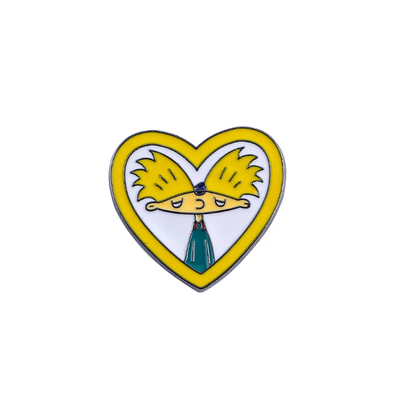 

Hot New Style Creative Lovely Villain Brooch Hey Arnold ANUODE Cartoon Brooch