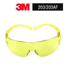 3M 203/203AF защитные очки с янтарным покрытием Scotchgard Анти-туман УФ-защита один размер подходит для большинства видов спорта на открытом воздухе Велоспорт