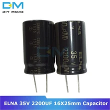 5 шт. ELNA аудио конденсатор RA3 35V 2200 мкФ 16*25 мм алюминиевый электролитический конденсатор с низким сопротивлением