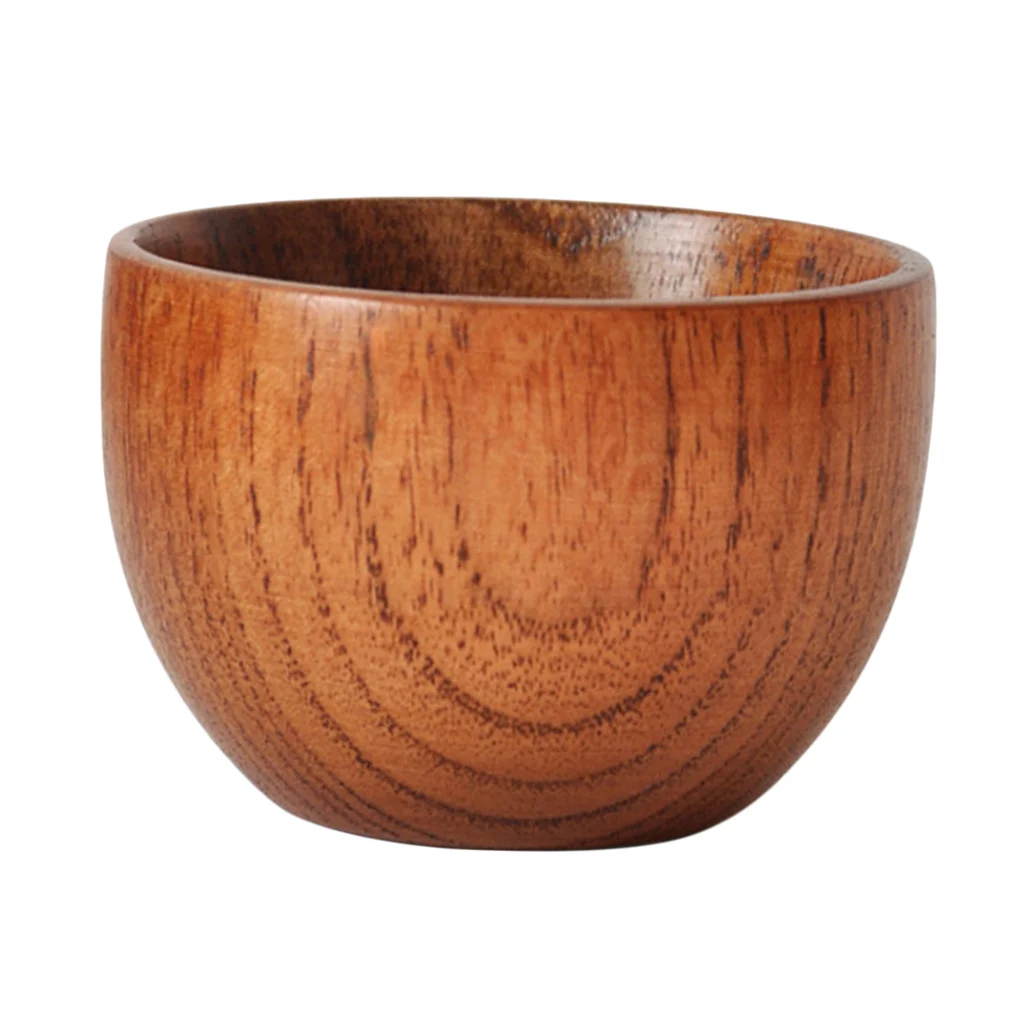 75ml Handmade Mini Wood Coffee Wine Tea Cup Mug For Juice Milk Eco Friendly