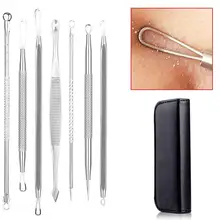 OcioDual Съемник набор 7 штук в нержавеющей стали для удаления бусин черных головок акне инструменты резьба экстрагион Сплит металл с