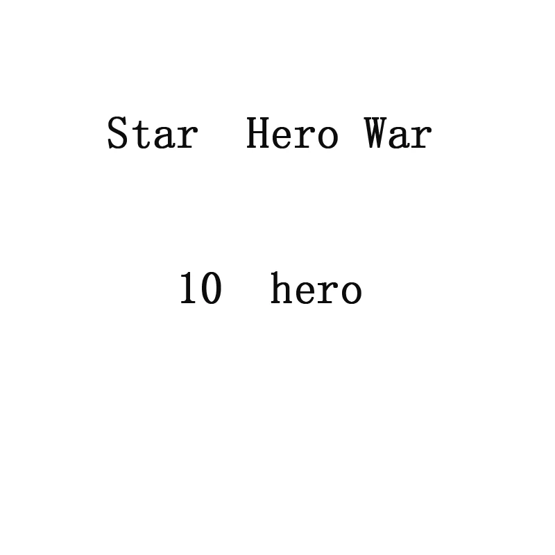 

10PCS STAR SUPER HERO WARSSSS TOYS