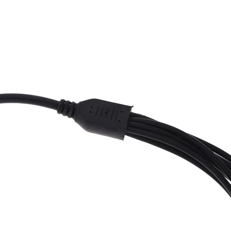 Plastic External 8 Channel Power Cable Splitter Adapter For CCTV Camera DC 1 Female to 8 Male Hot Splitter Cable 2.1mm to 5.5mm