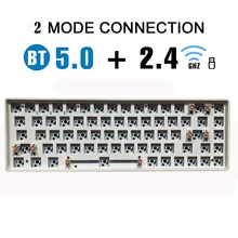 

TESTER 68Keys Hotswap DIY Customized Keyboard Kit TWO Mode bluetooth 2.4Ghz Compatiable Cherry Gateron Kailh 3/5 Pins Switches