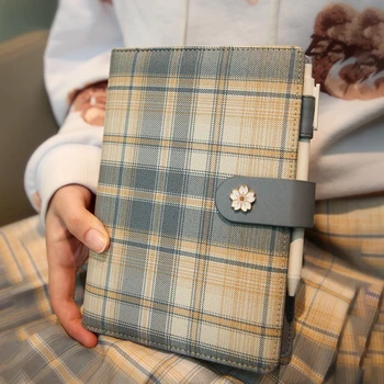 

B6 Planner Notebook Journal Organizer Calendar Schedule Grid Cloth Cover Daily Agenda 2021 Diary Journal Notepad School Supplies