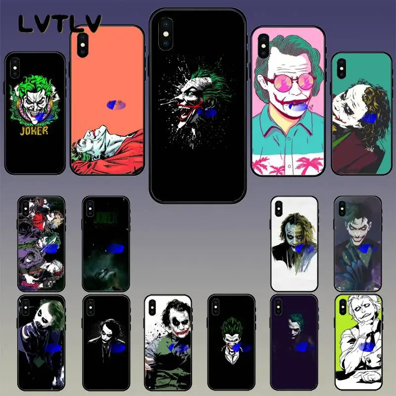 LVTLV черный джокер ТПУ мягкий чехол для телефона iPhone 11 pro XS MAX 8 7 6 6S Plus X 5 5S SE XR |