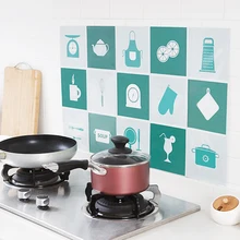 Кухонная самоклеящаяся анти-масляная наклейка s высокотемпературная домашняя плита керамическая плитка стенной шкаф стикер s Анти-масляная наклейка
