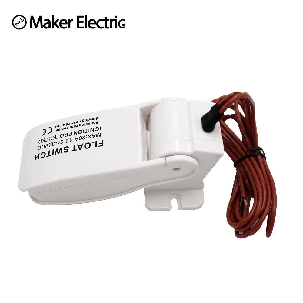 Free Shipping Automatic Electric Bilge Switch DC 12V 24V 32V for bilge pumps boat pump flow sensor Water Pump Float Switch