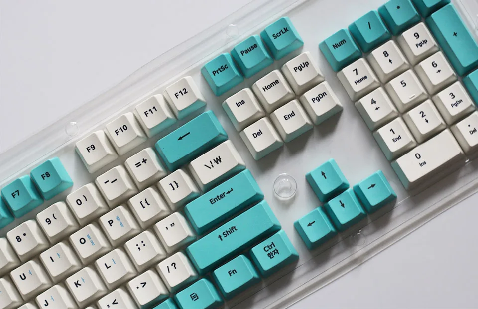 CuXiu PBT Keycap 104 клавиш Вишневый профиль брелки корейские-полупрозрачные брелки с подсветкой для механической клавиатуры