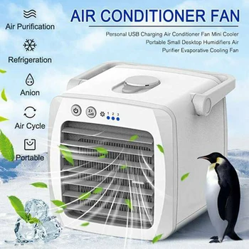 

Portable Air Cooler Mini USB Fan Evaporative Spray Humidifier Purifier Desk Cooling Fan For Home Office Sports Outdoor
