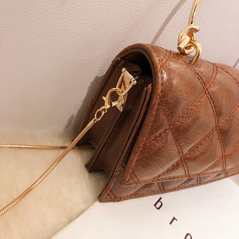 

Korean-style Rhombus Square Sling Bag Semicircle Hand Bread Shoulder WOMEN'S Bag