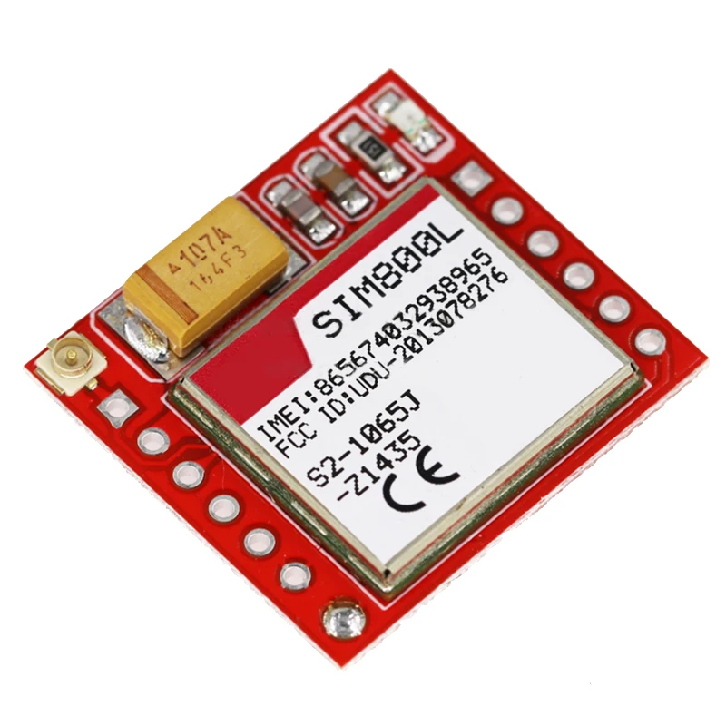 Mini SIM800L GPRS GSM модуль карта MicroSIM Core Board ttl последовательный порт Arduino совместимая плата для карт четырехдиапазонная Встроенная плата 25*23 мм