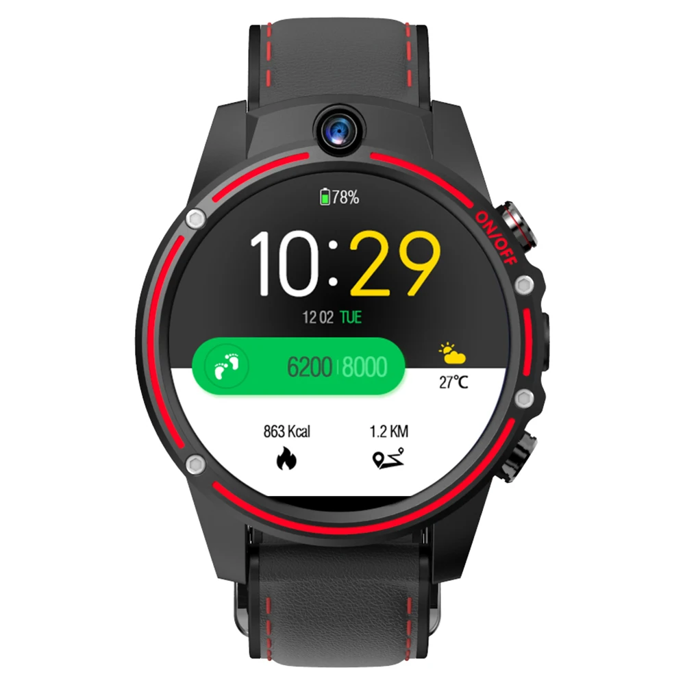 KOSPET Vision gps 4G Смарт-часы телефон 3 ГБ 32 ГБ Двойная камера 8.0MP+ 5.0MP 1," 800 мАч Bluetooth Smartwatch для IOS Android