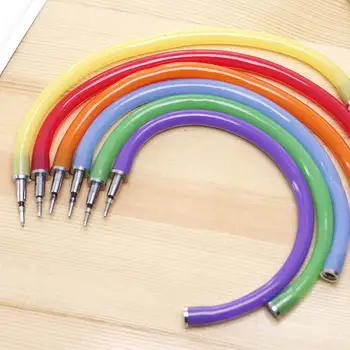 

5pcs Ballpoint Pen Bracelet Ball Novelty Flexible Ballpoint Pen Creative Stationery Random Color Student School Office