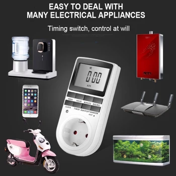 

New Power Socket Timer Switch Outlet Time Clock EU Digital Socket Timer Weekly Programmable Plug Socket Timer