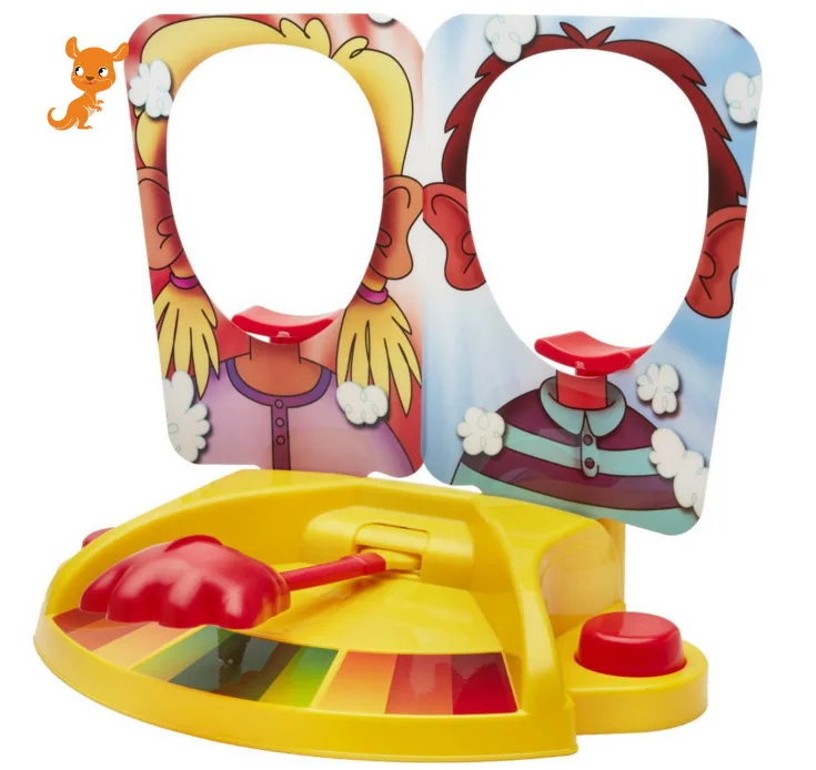 

Funny cute single / double shocking gadgets cream pie on the face family parents prank joke game anti-stress children gift toys