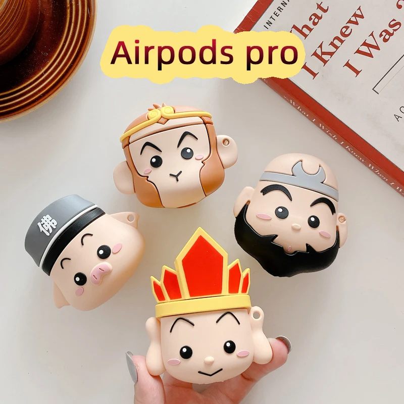 3D Cartoon Anime Bluetooth Wireless Case For Apple Airpods Pro 3 Charging Headphone Keyring Cover Coque | Электроника
