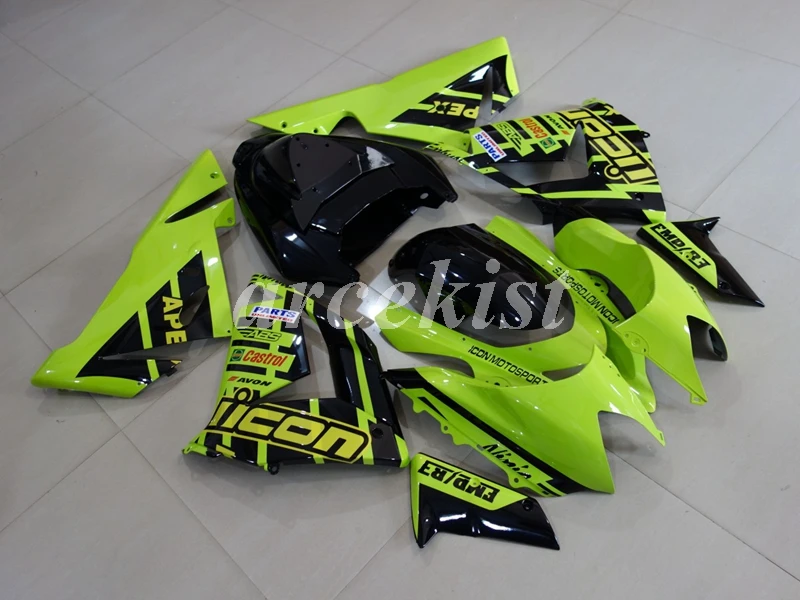 4 подарки ABS мотоцикл обтекатели комплект подходит для Kawasaki Ninja ZX-10R ZX10R 2004 2005 04 05 Кузов Набор на заказ крутой