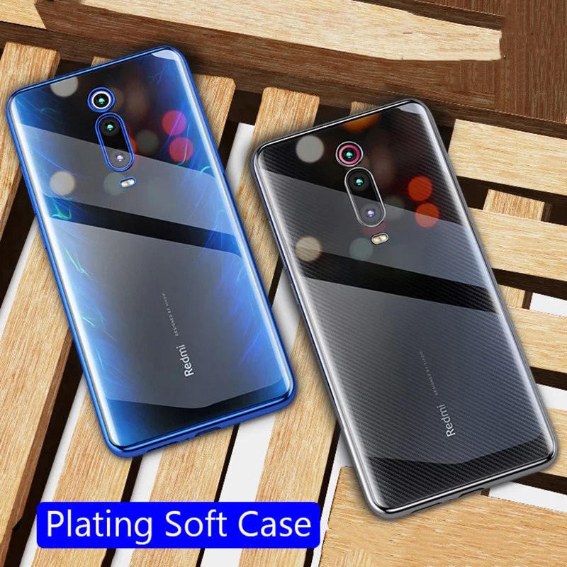 

Cherie Plating Case For Xiaomi Mi 9T Pro Soft TPU Silicone Cover Case For Xiaomi Mi CC9 CC9E 9 SE Max 3 Poco F1 6X 5X A3 A2 A1