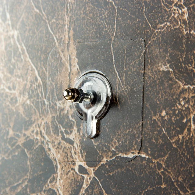 10 Darabos Falfüggő Zökkenőmentes Körmök Csavarmatricák Lyukasztó Nélküli Falhorgok Képkeret Festési Óra - Image 4