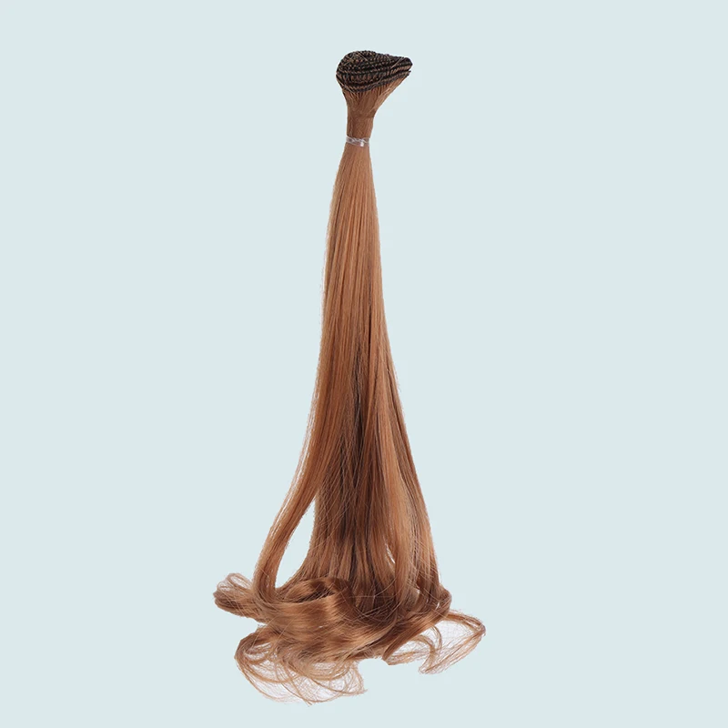 Cataleya AD SD DIY кукольные волосы bjd высокотемпературный Шелковый парик волосы кудрявые куклы tress парики 15 см* 100 см волосы для кукол - Цвет: 30