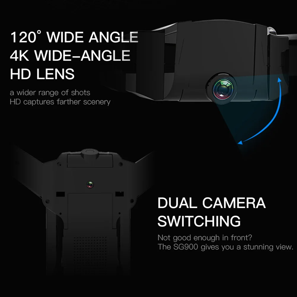 SG900 2,4 ГГц WiFi 4K оптическая двойная камера складной Радиоуправляемый квадрокоптер Дрон 4K HD камера Складная Высота удержания прочный Радиоуправляемый Дрон