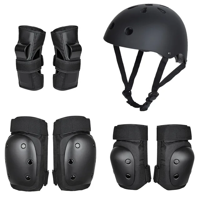 US $24.21 Customizable Turtles Thick Children Helmet Protector 7 Pieces Roller Skating Protective Gear Helmet