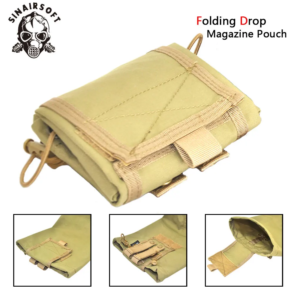 

Tactical Molle Folding Dump Drop Magazine Recycling Pouch Airsoft Paintball Military Outdoor Hunting Tool Foldable Recovery Bag