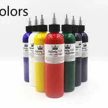 7 цветов выбрать 1 шт./партия татуировки профессиональные чернила для татуажа 8 унций 250 мл/бутылка кроющий пигмент для тела художественное оборудование для тату