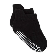 Нескользящие носки для детей; носки до щиколотки для малышей; носки в горошек с подошвой из хлопка и спандекса для малышей; спортивная одежда для маленьких детей