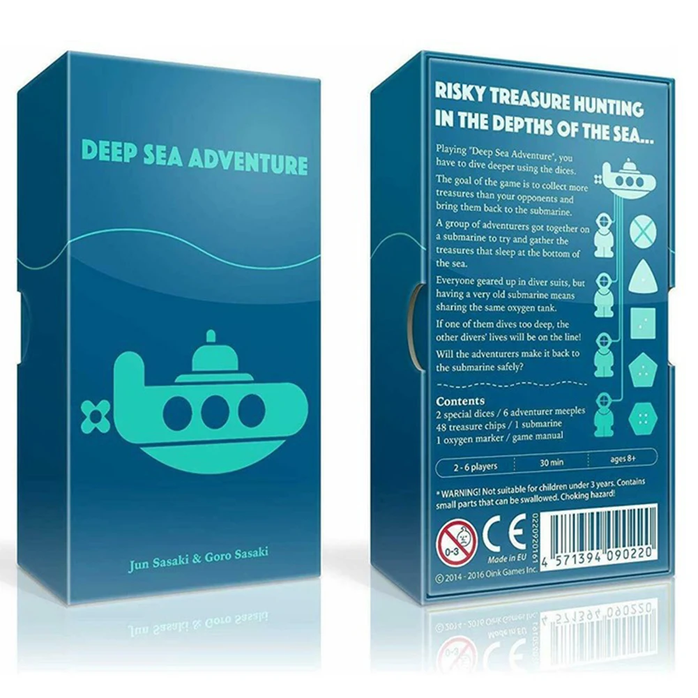 2-6 игроков Deep Sea Adventure настольная игра детская забавная английская игра для семьи вечерние подарки для развлечений