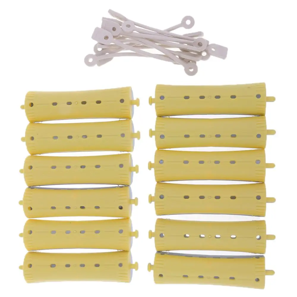 12 Pcs Wave Hairstying Perm Rod bars Curler Hairdressing Tool Set Salon Hair Rollers Set Hair Clips Styling Tools