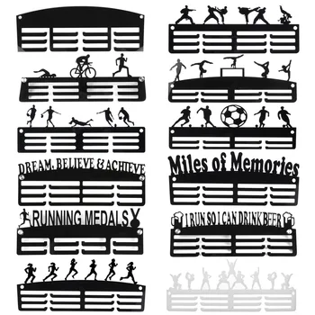

2/3 Layer Multi-Style Medal Hanging Holder Rack Hanger Bracket Wall Hooks Acrylic Triathlon Running Sport Challenge Home Office