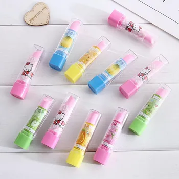 

1pcs/lot Cute For Kids Students Lipstick Design Creative Item Gift Stationery School Office Erase