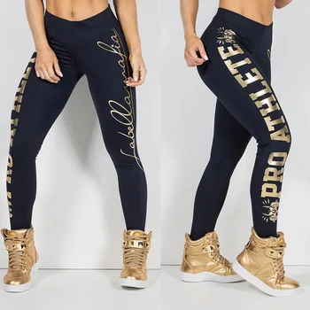 

Woman Legging Letter Sports Pants Long Trousers Plus Size Christmas Leggings Hot European Style