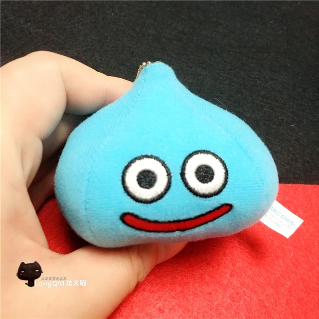 New Cartoon Dragon Quest Smile Slime Plush Keychain Small Pendant 10CM Kids Stuffed Toys For Children Gifts